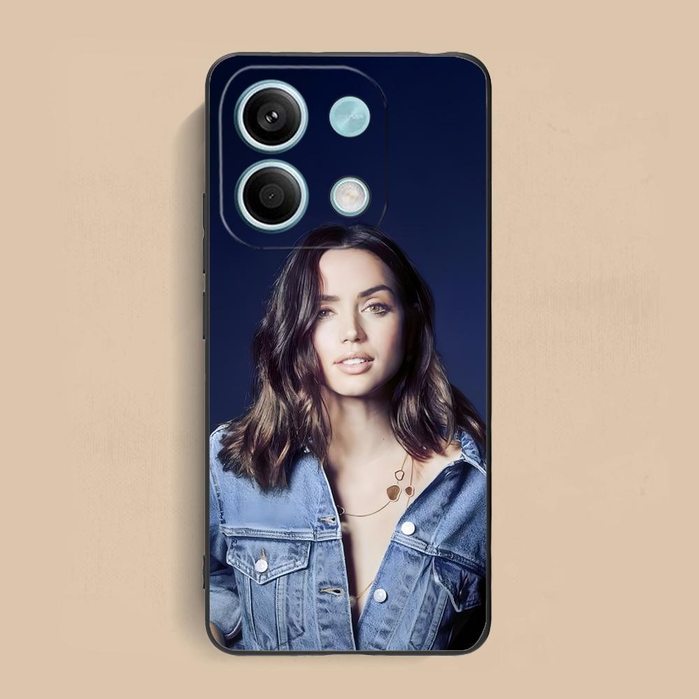 Ana De Armas Matte TPU Mobile Phone Case for Xiaomi Redmi Note 14 13 12 11 S Pro Plus 4G 5G Colorful Printing Cover