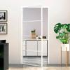 VidaXL Interior Door White 93x201.5 Cm Tempered Glass Thin Aluminum 153668