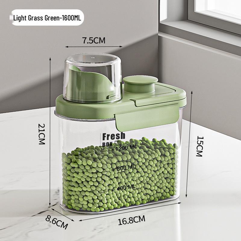 Vzduchotěsná skladovací nádoba odolná proti vlhkosti na obilí, cereálie, krmivo pro domácí zvířata, rýži a čaj