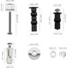Toilet seat hinge fixing parts, 5 pairs of rubber expandable screws hinges for toilet lid