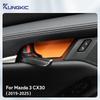 Suede Door Handle Panel Trim Stickers for Mazda 3 Axela CX-30 2019-2025 Interior Accessories LHD RHD