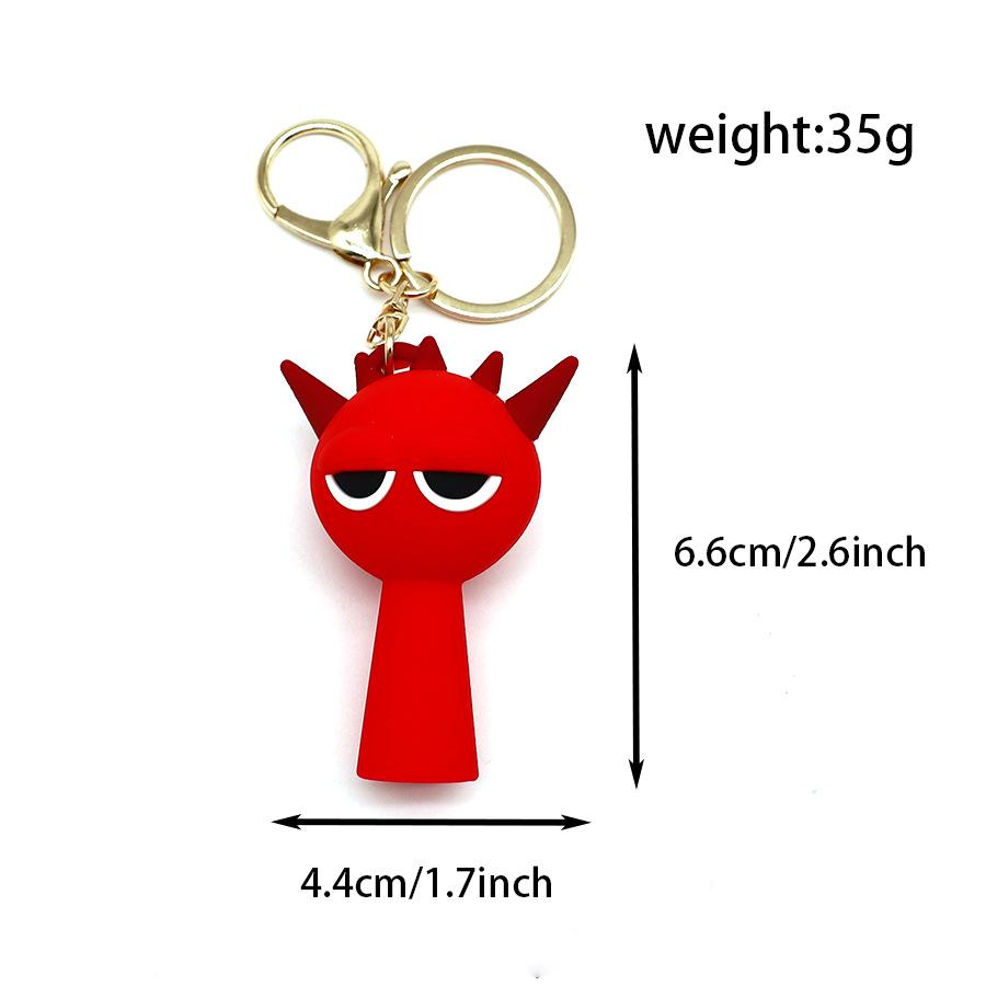 Brelok Rhythm Box Sprunki Ręcznie robiony Wisiorek Lalka Model Peryferyjny do Gry Brelok Wisząca Biżuteria Rhythm Box Ręcznie robiony