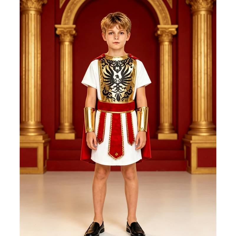 Tema Gioco Costume da Guerriero Romano Per Ragazze Festa Cosplay Performance