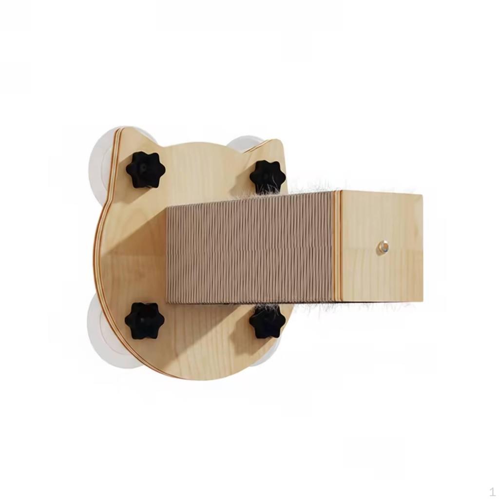 Cat Window Perch Foldable Shelf Wooden Furniture for Cats, Apartment, Balcony Suction