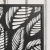 Outdoor Metal Planter, with Back Trellis - Black