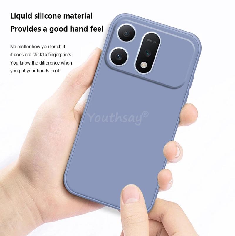 For Honor Win Turbo Case Liquid Silicone Plain Honor Win Turbo Cover TPU Anti-drop Phone Protector Cover Honor Win Turbo Case