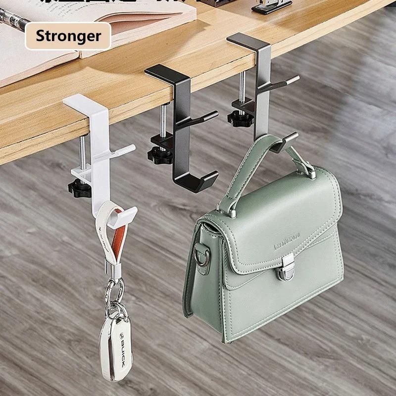 Bag Hanger Punch-free Table Side Hook Wall Hanging Racks Multi-functional Holder for Cloth Coat Keys Bathroom Towel Organizer