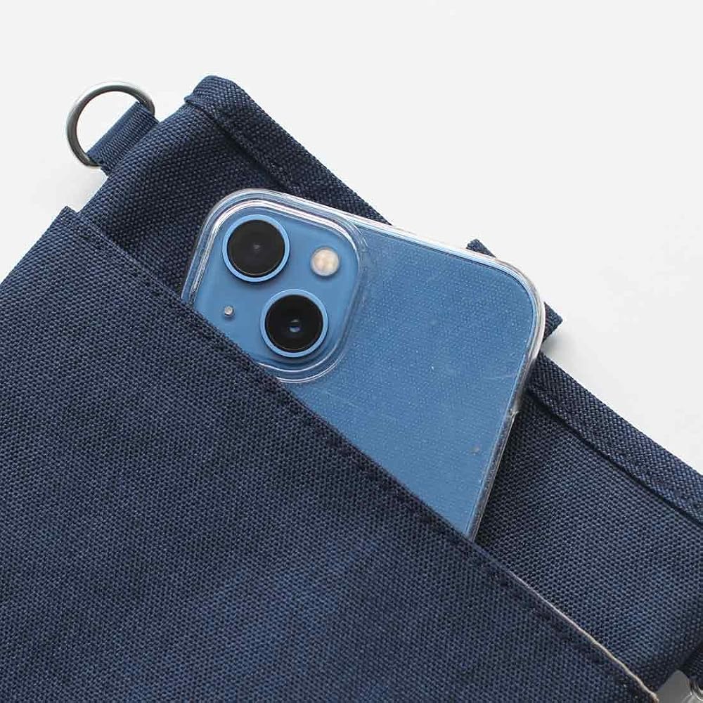 Kitamura Shoulder Pouch, Pochette, Smartphone Shoulder Bag, Approx. 19cm x 15cm x 2cm, 001832 Navy