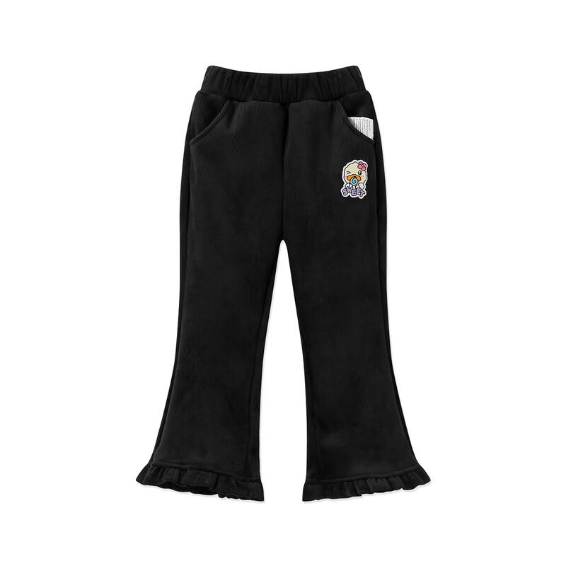 B.Duck Girls' Fleece-Lined Corduroy Flared Pants