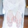 White Lace Arm flower Waterproof Body Art Temporary Tattoos Henna Stickers Tattoo Sticker Simulated