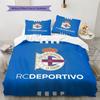 Deportivo de La Coruña Set Copripiumino con Fantasia Decorazione per la Casa Regalo (1 * copripiumino + 2 * federe senza imbottitura)