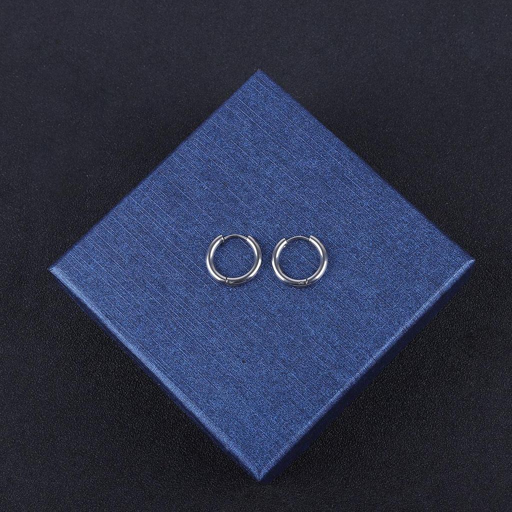 1Pcs Circle Hoop Earring for Women Men Ear Rings Ear Huggie 6-18mm