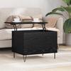 Coffee Table Black Oak Effect 60 X 44.5 X 45 Cm Wood Based Material