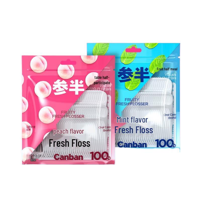 Canban Fruit-Flavored Dental Floss Picks