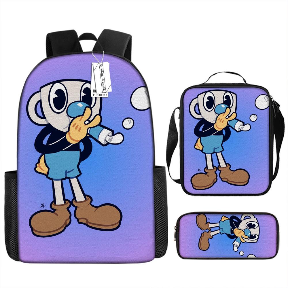 

Кружка голова студент школьный рюкзак детский рюкзак ранец аниме pencil case