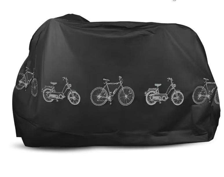

Bicycle, Electric Bike, Mountain Bike, Motorcycle Rain Cover, Dust Cover, Sun Protection and Sunshade 200cm*100cm чёрный