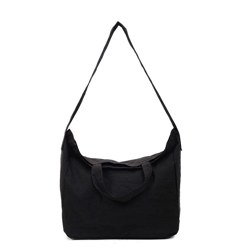

Casual large-capacity handbag women s 2025 summer new simple tote bag solid color trendy fashion shoulder messenger bag