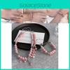 Fashionable Pink Double Layer Bead Bracelet With Luxurious Touch For Womens Accessories