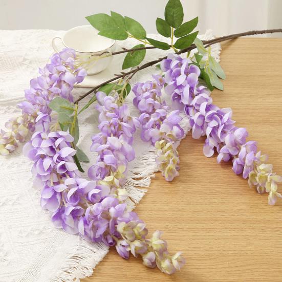 5 Forks Simulated Flower Garland Bright Color Realistic Vines Realistic Wisteria Garland Wedding Bouquet Party Decor