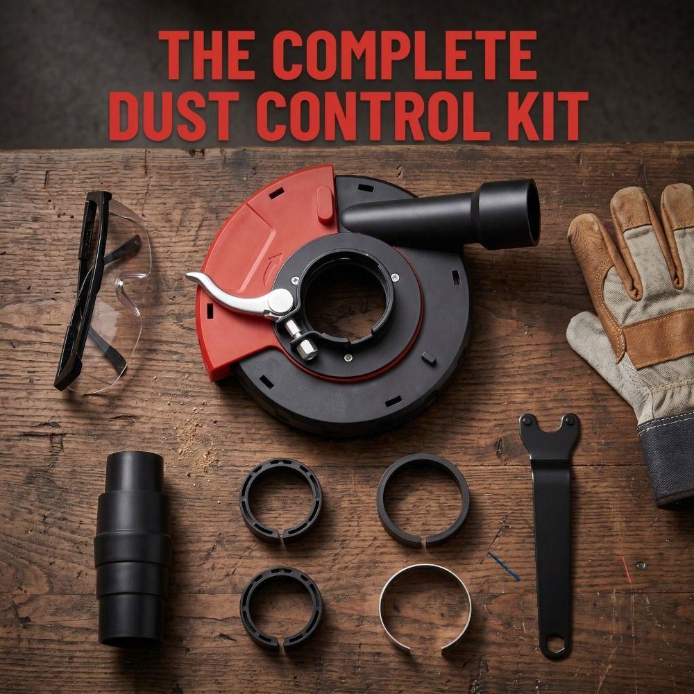 Vacuum Attachment Angle Grinder Dust Shroud Adjustable Attachment Multiple Attachments Grinding Dust Shroud