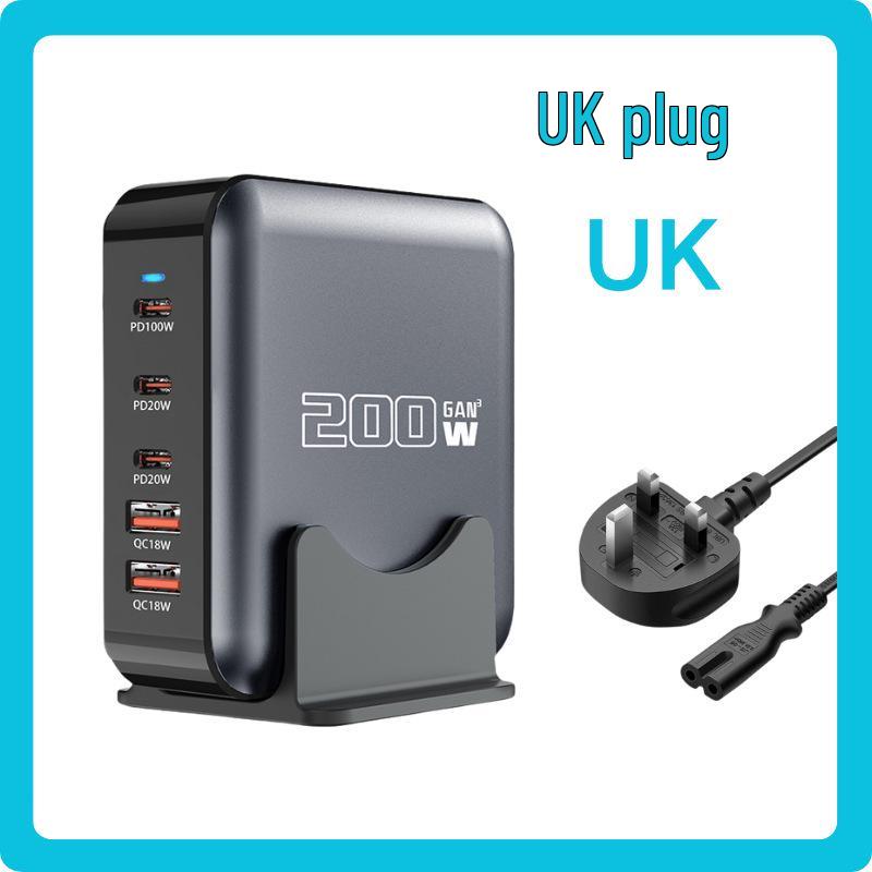 200W GaN Fast Charger for Apple & Huawei 5V-20V