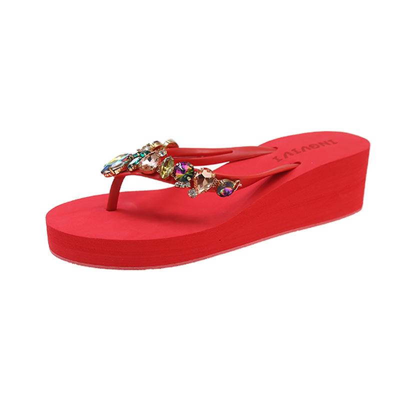 Modisch passende Outdoor-Flip-Flops für Damen, sexy Hausschuhe, Keksdekoration, lässige Hausschuhe, Damenmode, Sommer