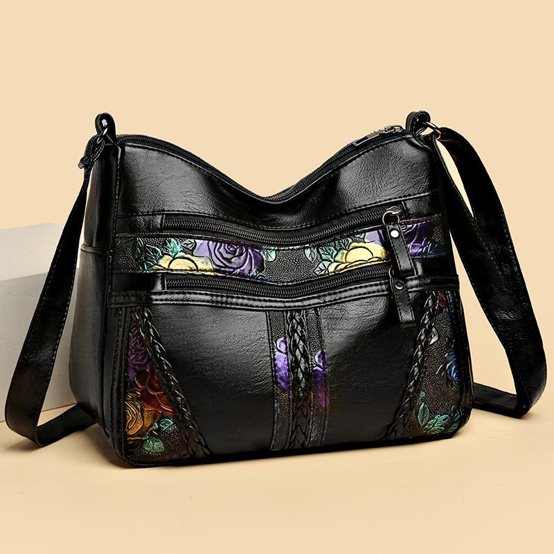 

Сумка для мамы, сумка-мессенджер для пожилых людей, сумка через плечо, женская сумка большой емкости чёрный