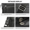 Men's Vertical Leather Crossbody Bag 22 x 6 x 25.5cm