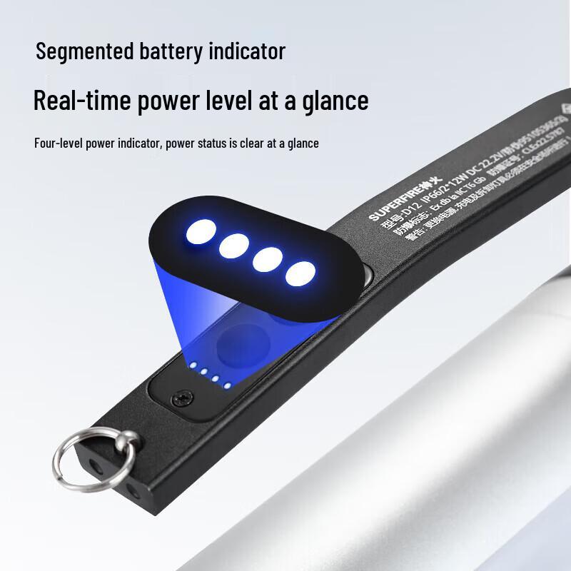 SupFire D12 Rechargeable Magnetic Flashlight
