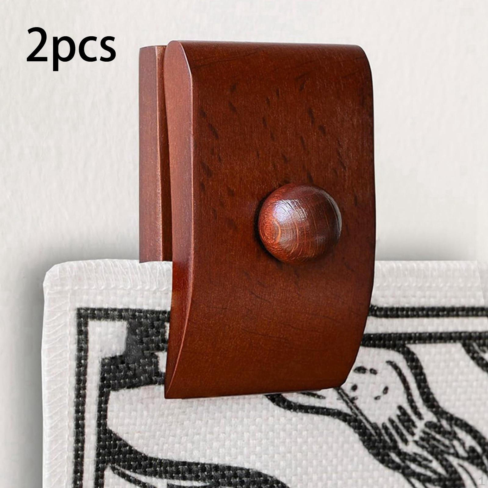 

2x Tapestry Grip Housewarming Farmhouse Decoration Easy Installation Classy Clamp Wooden