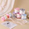 10Yards/Roll Fishtail Yarn Double Color Sewing Fabric Decor Cake Bow Chiffon Ribbon for Bouquets Organza Gift Wrapping Wave Edge
