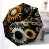Yin Yang Harmony: Sunflower & Moon Art Print Umbrella, Christmas Gift Y383