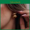 Minimalist Stainless Steel Dangle Earrings With Geometric Design For Women