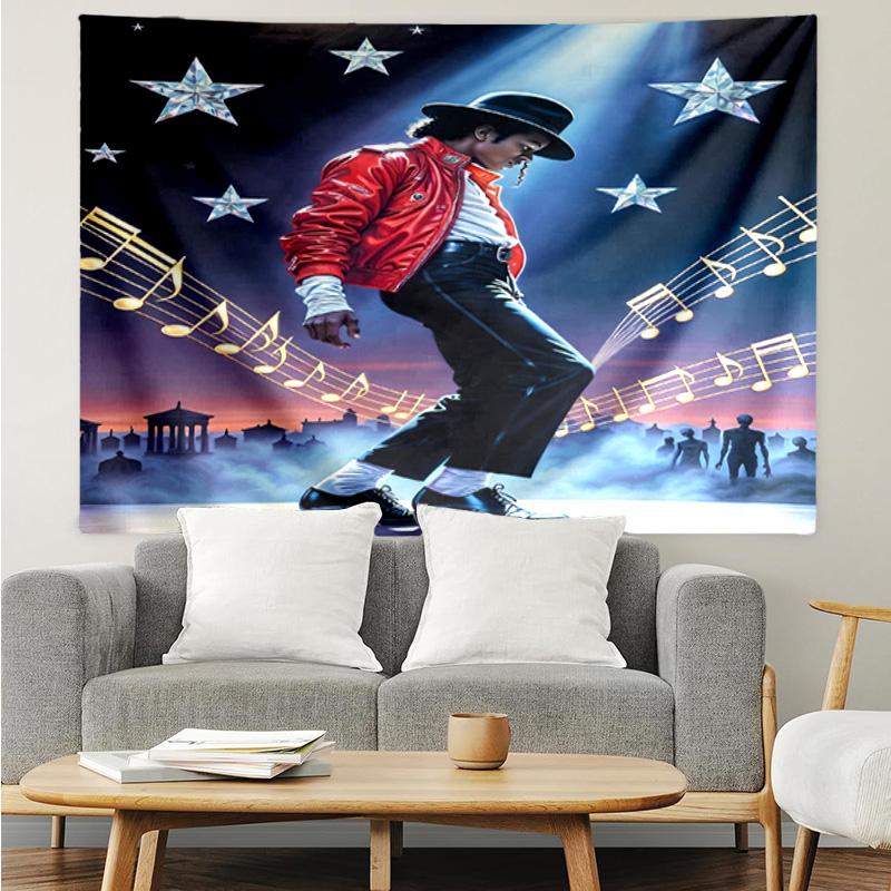 1PC Jackson's Thriller Tapestry Accessories Playroom Tapestry, for Bedroom,Livingroom, Dormitory Room Wall Decor Fan Birthday Gifts