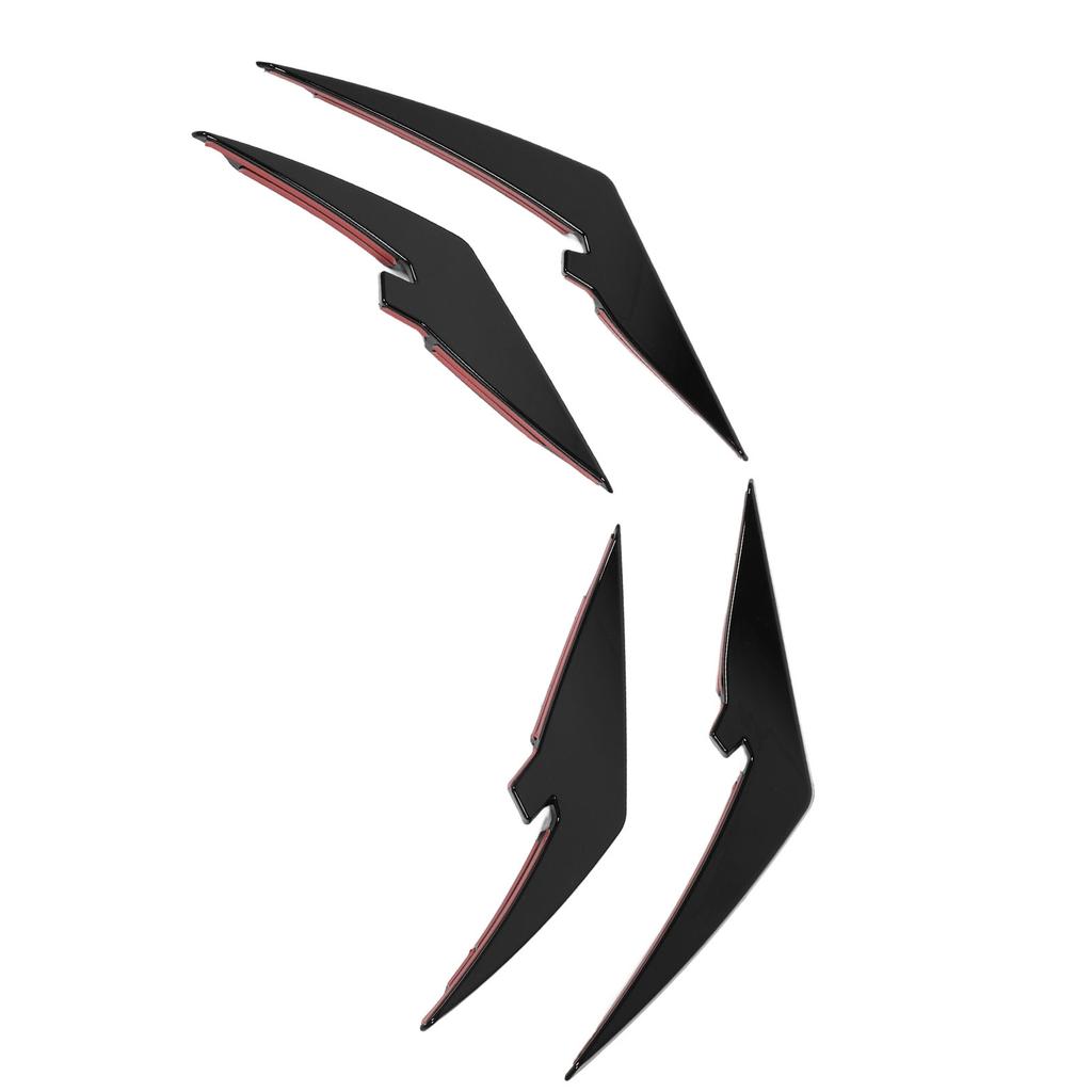 4pcs Front Bumper Splitter Fins ABS Light Weight Front Bumper Body Spoiler Canards Trim for M3 M4   G81 G82 G83