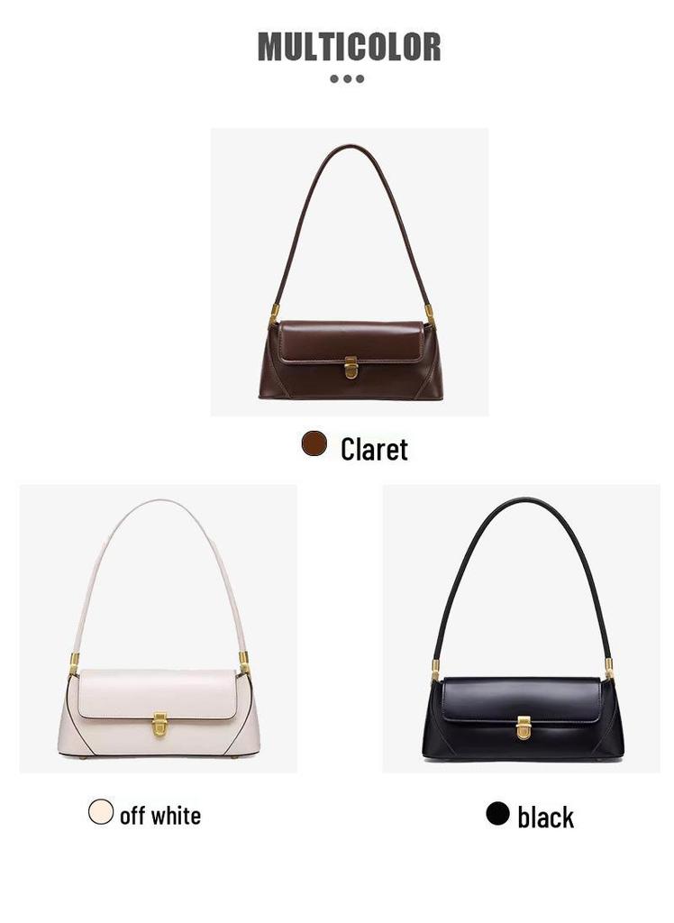2025 Trendy Women's French Retro Baguette Shoulder Bag
