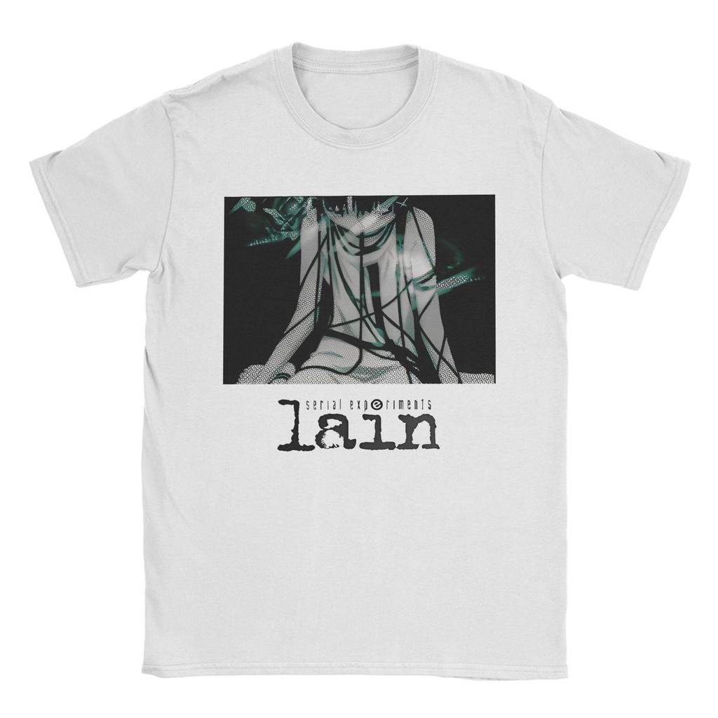 Unisex Unisexs TShirts Serial Experiunisexts Lain Lwakura Funny Cotton Tee Shirt Short Sleeve Anime Sci Fi Unisexga T Shirts Plus Size