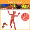 Roblox Rainbow Friends Orange Jumpsuit Kostüm für Kinder mit atmungsaktivem Polyesterstoff