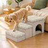 Modular Pet Staircase with Storage Easy Assembly Stair Hideaway Den