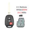 Liberty 4D72 G/H 8A Chip 314.3MHz Car Remote Key Fob for Toyota Camry 2012-2016 Corolla 2014-2017 HYQ12BEL HYQ12BDM