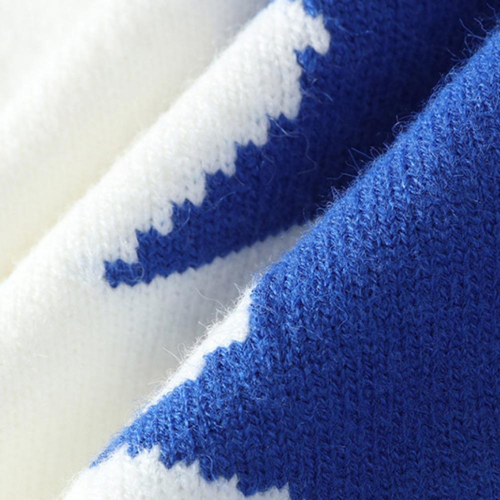 Men's Winter Knitted Sweater Anti-Ball Anti-Wrinkle Loose Warm Casual Fashion Round Neck Long Sleeve Top Warm Outdoor Comfortable Sweater