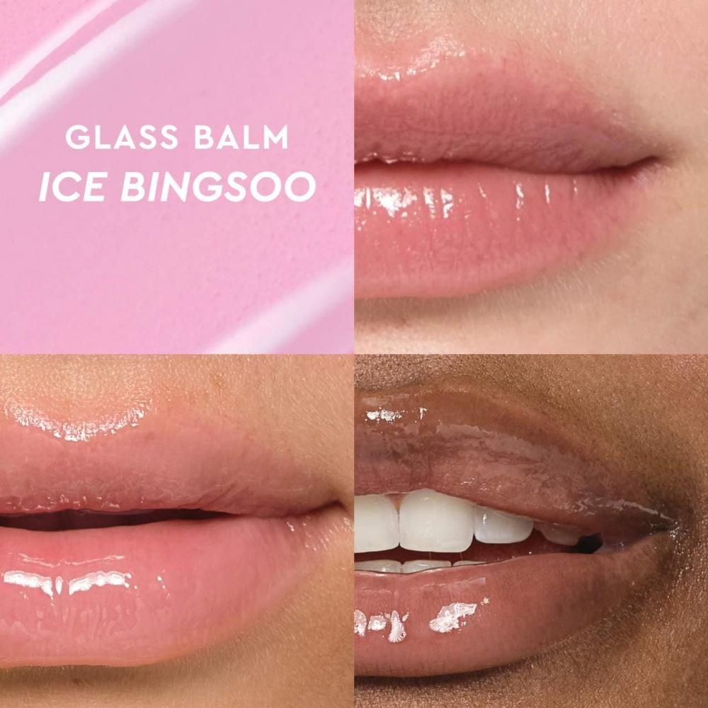 Glow Recipe Glass Balm Lippenpflege Für Glanz   Feuchtigkeit 0,52 Unzen 15 G Eisbehälter Gsoo Klar