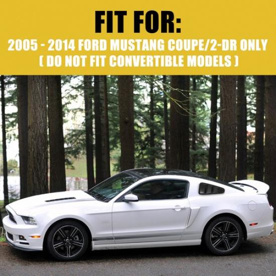 For 2005 06 07- 2014 Ford Painted Mustang Coupe Window Louvers Scoop Cover Vent