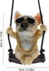 Rearview Mirror Accessories Decoration Car Accessories Car Stylish Bulldog Resin French Bulldog Statue Car