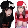 Lolita Y2K-style Painter Hat Beret Subculture Hat Winter Warm for Dog Walking