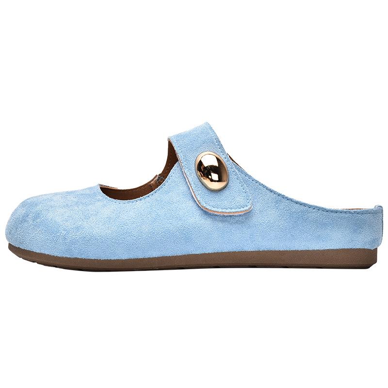Summer New One-pedal Mary Jane Bag Head Half Slippers 5115