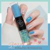 Two-Color Quick-Drying Nail Polish with Large Glitter