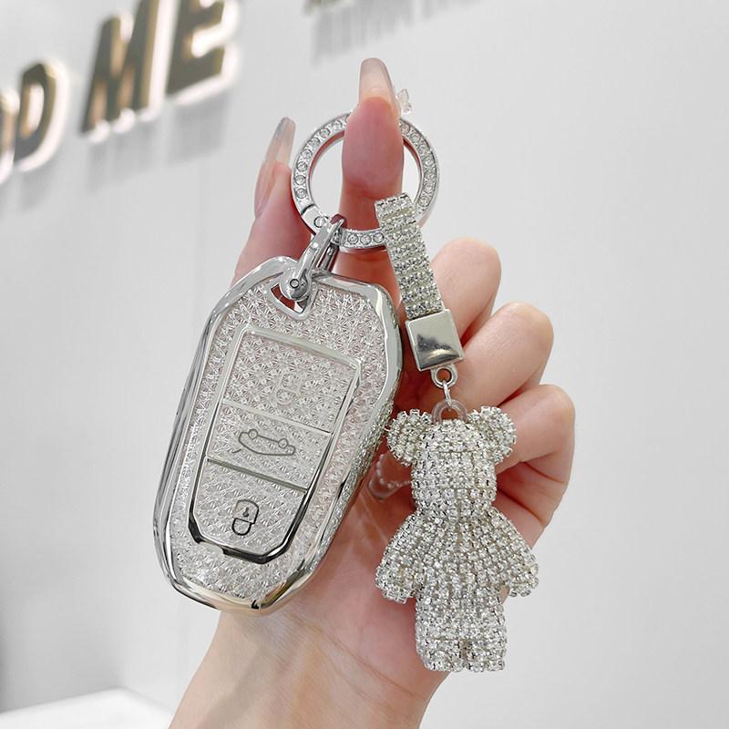 Crystal Tpu Key Case For Peugeot 2008 3008 4008 5008 308 408 508 Citroen C1 C2 C4 C6 C3-Xr Picasso Grand Remote Car Key Cover