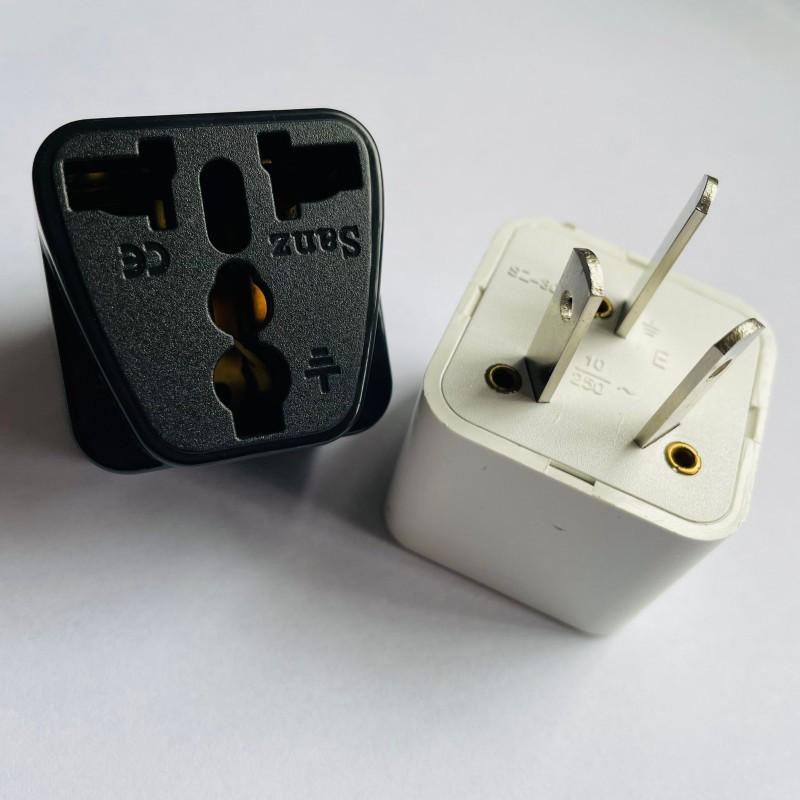 Aussie 3-Pin to US Socket Copper Adapter