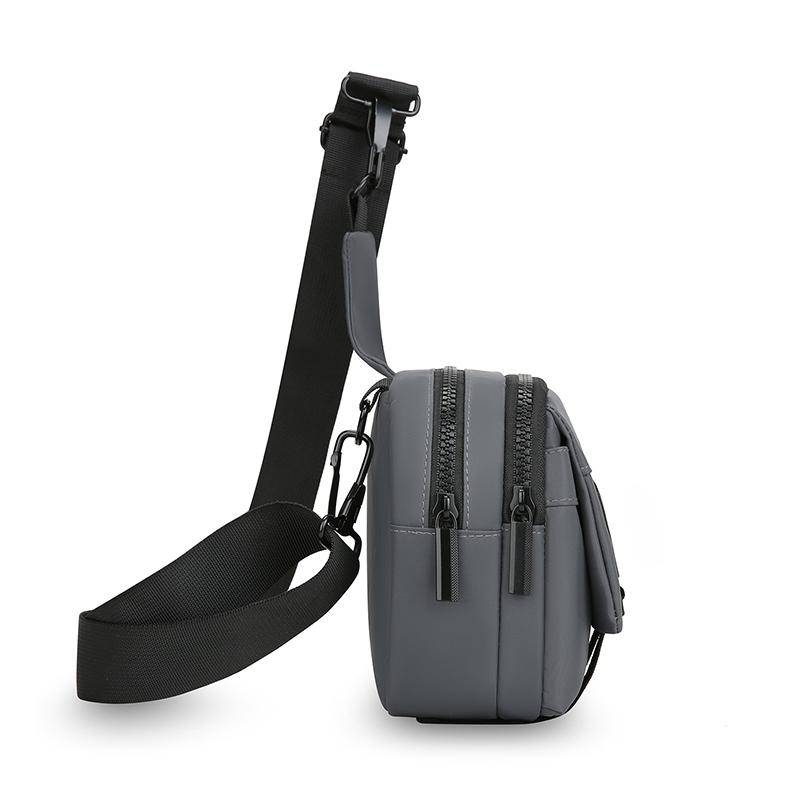 Nylon Crossbody Bag for Men Multiple Pockets